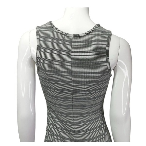 Marine Layer Lexi Rib Daytime Midi Dress in Black & White Stripe Size Sm… - Picture 6 of 16